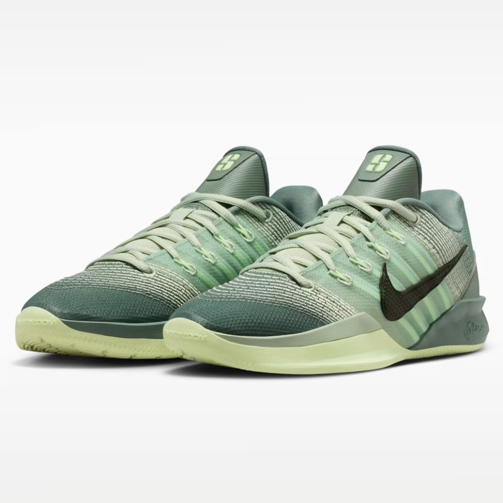 Nike Sabrina 3 Sneakers in Clay Green/ Sea Foam/ Volt/ Sequoia Colorway sz 8.5​